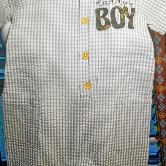 Other - Baby Boy Checkered One Piece
